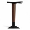 Pied de table de bistro PASSY noir et bois base ronde