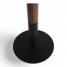 Pied de table de bistro PASSY noir et bois base ronde