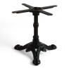 pied de table BISTROT en fonte noir 3 branches pattes de lion. Petit pied de table central bistrot café parisien