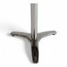 pied de table bistrot ROMA en Aluminium argenté 4 branches pattes de lion. Pied de table central bistrot café parisien