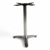 pied de table bistrot ROMA en Aluminium argenté 4 branches pattes de lion. Pied de table central bistrot café parisien