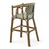 chaise pour bébé de terrasse restaurant Bistromania tressage vert blanc extérieur TROCA