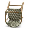 chaise pour bébé de terrasse restaurant Bistromania tressage vert blanc extérieur TROCA