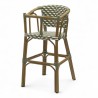 chaise pour bébé de terrasse restaurant Bistromania tressage vert blanc extérieur TROCA