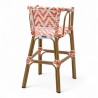 chaise pour bébé de terrasse restaurant Bistromania tressage orange blanc extérieur ALMA