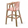 chaise pour bébé de terrasse restaurant Bistromania tressage orange blanc extérieur ALMA