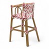 chaise pour bébé de terrasse restaurant Bistromania tressage rouge blanc extérieur ALMA