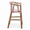 chaise pour bébé de terrasse restaurant Bistromania tressage rouge blanc extérieur ALMA