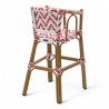 chaise pour bébé de terrasse restaurant Bistromania tressage rouge blanc extérieur ALMA