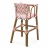 chaise pour bébé de terrasse restaurant Bistromania tressage rose blanc extérieur ALMA