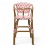 chaise pour bébé de terrasse restaurant Bistromania tressage rose blanc extérieur ALMA