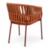 Fauteuil de terrasse BANDOL de couleur terracotta particulier professionnel assise agréable tissu oléfine