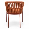 Fauteuil de terrasse BANDOL de couleur terracotta particulier professionnel assise agréable tissu oléfine