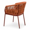 Fauteuil de terrasse BANDOL de couleur terracotta particulier professionnel assise agréable tissu oléfine
