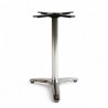 pied de table bistrot NANCY en Aluminium argenté 3 branches pattes de lion. Pied de table central bistrot café parisien