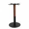 Pied de table de bistro PASSY noir et bois base ronde