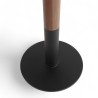 Pied de table de bistro PASSY noir et bois base ronde
