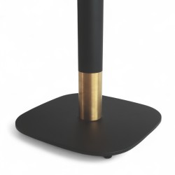 Pied de table de bistro PASSY noir et doré base carré