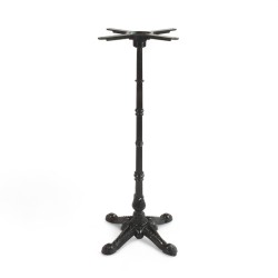 pied de table haut BISTROT en fonte noir 4 branches