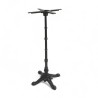 pied de table haut BISTROT en fonte noir 4 branches