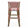 chaise pour bébé de terrasse restaurant Bistromania tressage rose blanc extérieur RIVOLI
