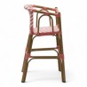 chaise pour bébé de terrasse restaurant Bistromania tressage rose blanc extérieur RIVOLI