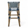 chaise pour bébé de terrasse restaurant Bistromania tressage bleu blanc extérieur RIVOLI