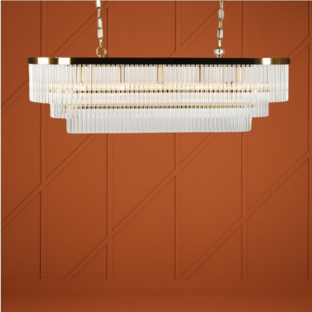 Lustre design VERSAILLES en Métal Doré - Ambiance Brasserie Parisienne pour les Professionnels de la Restauration Lustre design VERSAILLES en Métal Doré - Ambiance Brasserie Parisienne pour les Professionnels de la Restauration