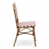 chaise de terrasse parisienne rotin gatti drucker AUTEUIL tressage jaune orange et vert