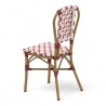chaise de terrasse parisienne rotin gatti drucker AUTEUIL tressage jaune orange et vert