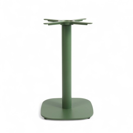 Pied de table PASSY Vert Base carrée - Coins arrondis Pied de table PASSY Vert Base carrée - Coins arrondis