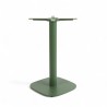 Pied de table PASSY Vert Base carrée - Coins arrondis