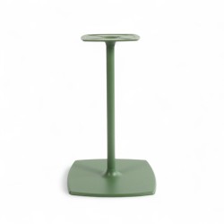Pied de table FLORA Vert Base carrée - Côtés arrondis