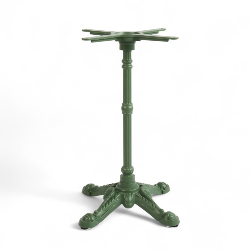 Pied de table BISTROT - Vert - 4 Branches Bistromania pied en fonte