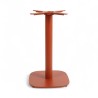 Pied de table PASSY - Terracotta - Base carrée - Coins arrondis. Pied en fonte, Bistromania