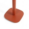 Pied de table PASSY - Terracotta - Base carrée - Coins arrondis. Pied en fonte, Bistromania