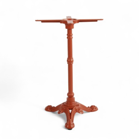 Pied de table en fonte BISTROT, couleur Terracotta - 3 Branches Pied de table en fonte BISTROT, couleur Terracotta - 3 Branches