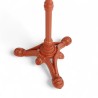 Pied de table en fonte BISTROT, couleur Terracotta - 3 Branches