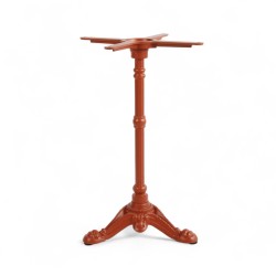 Pied de table en fonte BISTROT, couleur Terracotta - 3 Branches