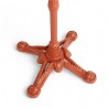 Pied de table en fonte BISTROT, couleur Terracotta - 4 Branches