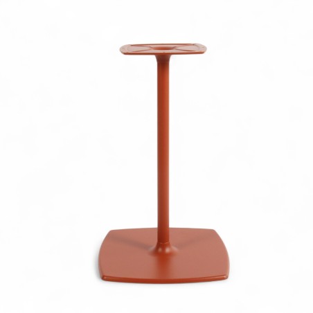 Pied de table FLORA couleur Terracotta - Base carrée, côtés arrondis. Pieds de table en fonte, Bistromania Pied de table FLORA couleur Terracotta - Base carrée, côtés arrondis. Pieds de table en fonte, Bistromania