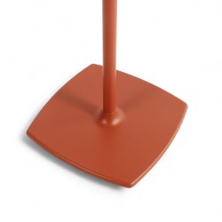 Pied de table FLORA couleur Terracotta - Base carrée, côtés arrondis. Pieds de table en fonte, Bistromania