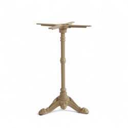 Pied de table couleur taupe modèle BISTROT, pied de table 3 branches en fonte Bistromania