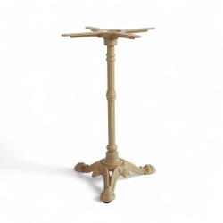 Pied de table couleur taupe modèle BISTROT, pied de table 3 branches en fonte Bistromania