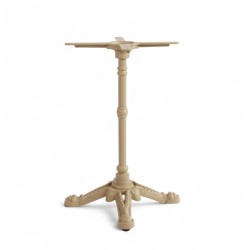 Pied de table couleur taupe modèle BISTROT, pied de table 4 branches en fonte Bistromania