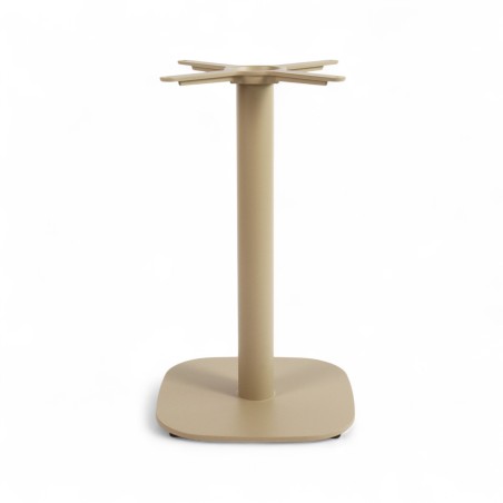 Pied de table couleur beige modèle BISTROT, pied de table coins arrondis en fonte Bistromania Pied de table couleur beige modèle BISTROT, pied de table coins arrondis en fonte Bistromania