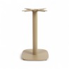 Pied de table couleur beige modèle BISTROT, pied de table coins arrondis en fonte Bistromania