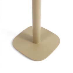 Pied de table couleur beige modèle BISTROT, pied de table coins arrondis en fonte Bistromania