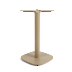 Pied de table couleur beige modèle BISTROT, pied de table coins arrondis en fonte Bistromania