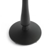 pied de table Venise noir base en fonte ronde.